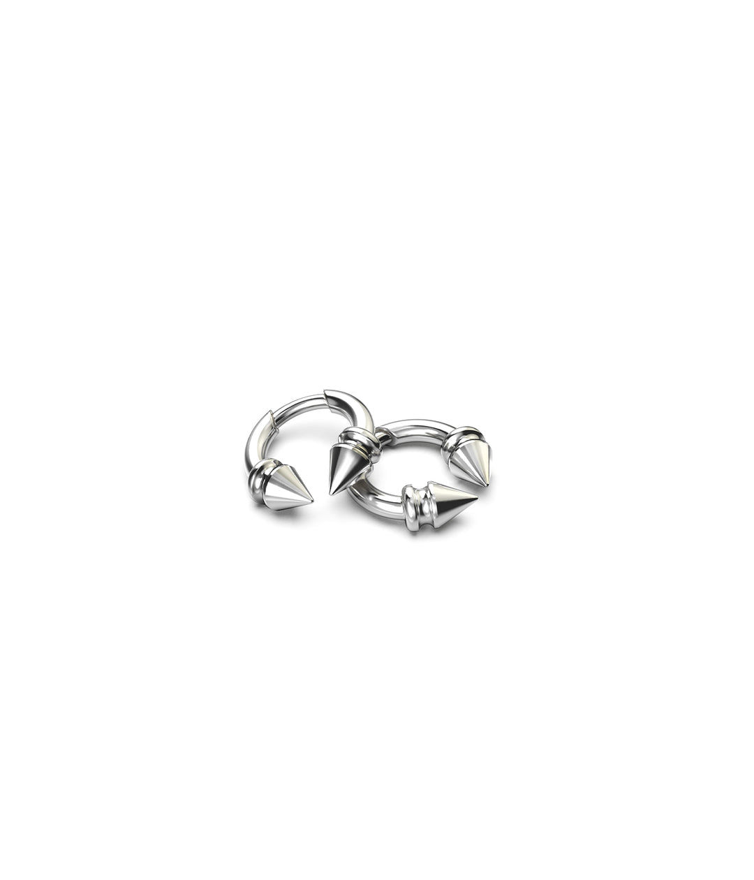 CLOSED FOB HUGGIE EARRINGS