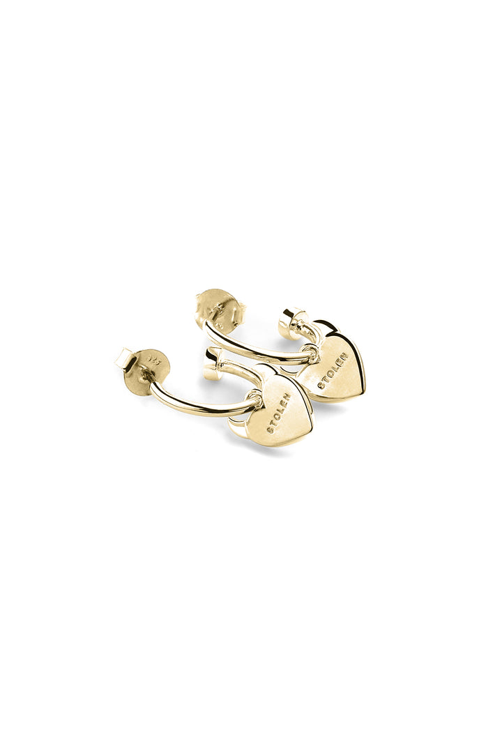 SINISTER HEART ANCHORS - GOLD PLATED