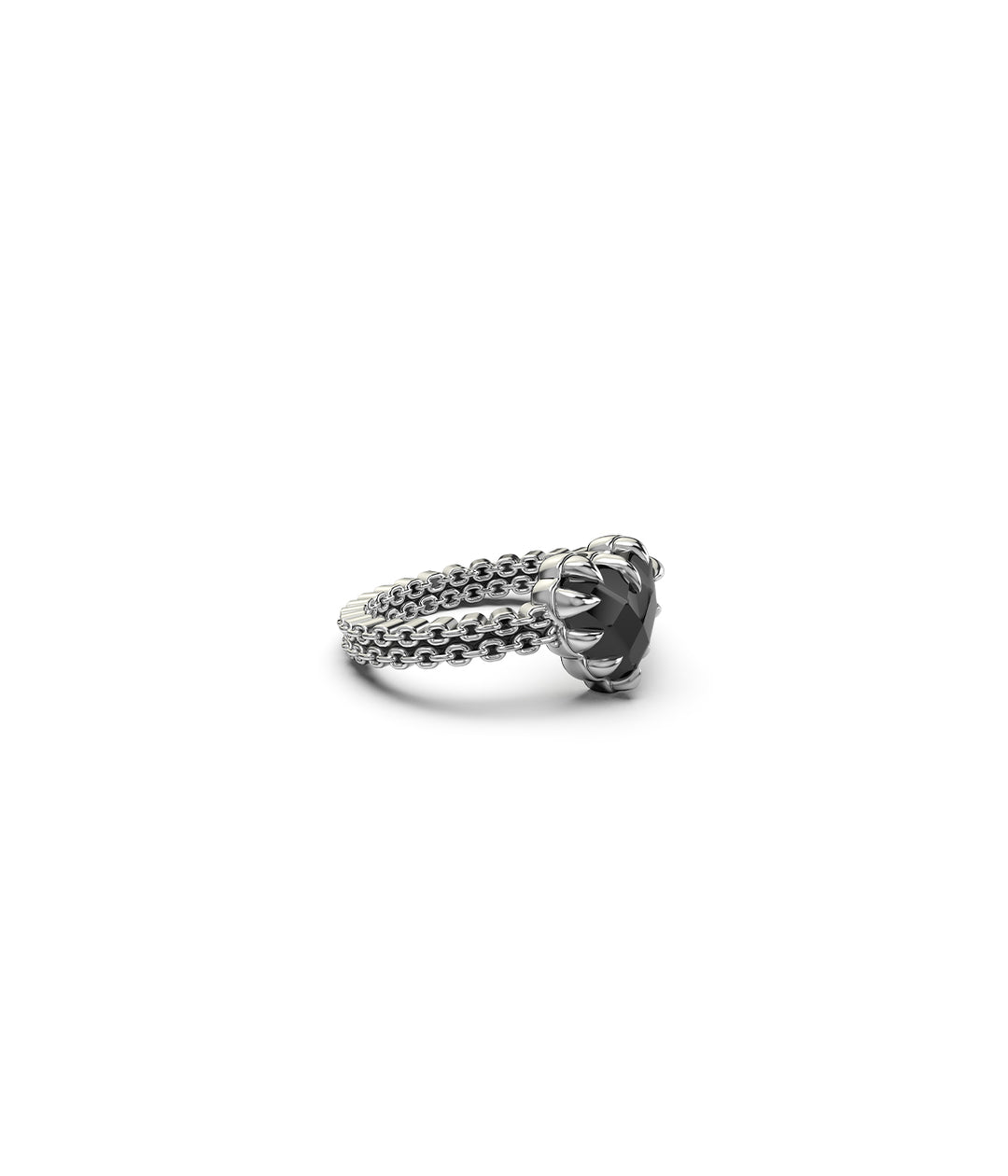 MINI LOVE CLAW RING ONYX