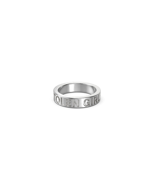 Stolen Girlfriends Club Clean Logo Sterling Silver Ring