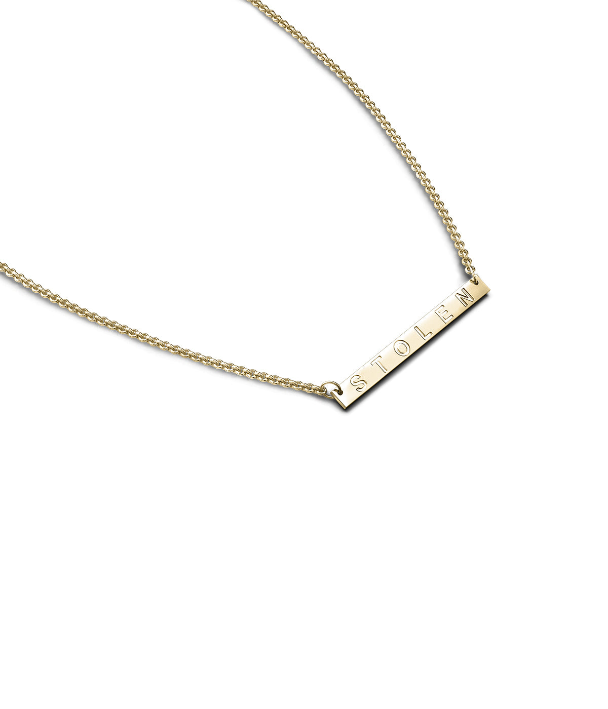 Stolen Girlfriends Club | STOLEN PLANK NECKLACE - GOLD PLATED