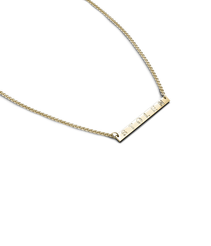 STOLEN PLANK NECKLACE - GOLD PLATED