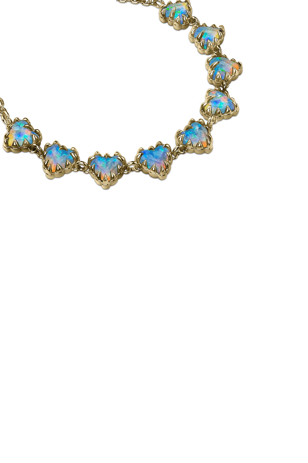 LOVE CLAW INFINITY BRACELET BELLO OPAL - GOLD PLATED