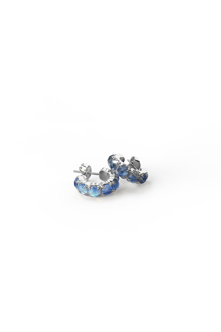 HALO CLUSTER EARRING MOONSTONE