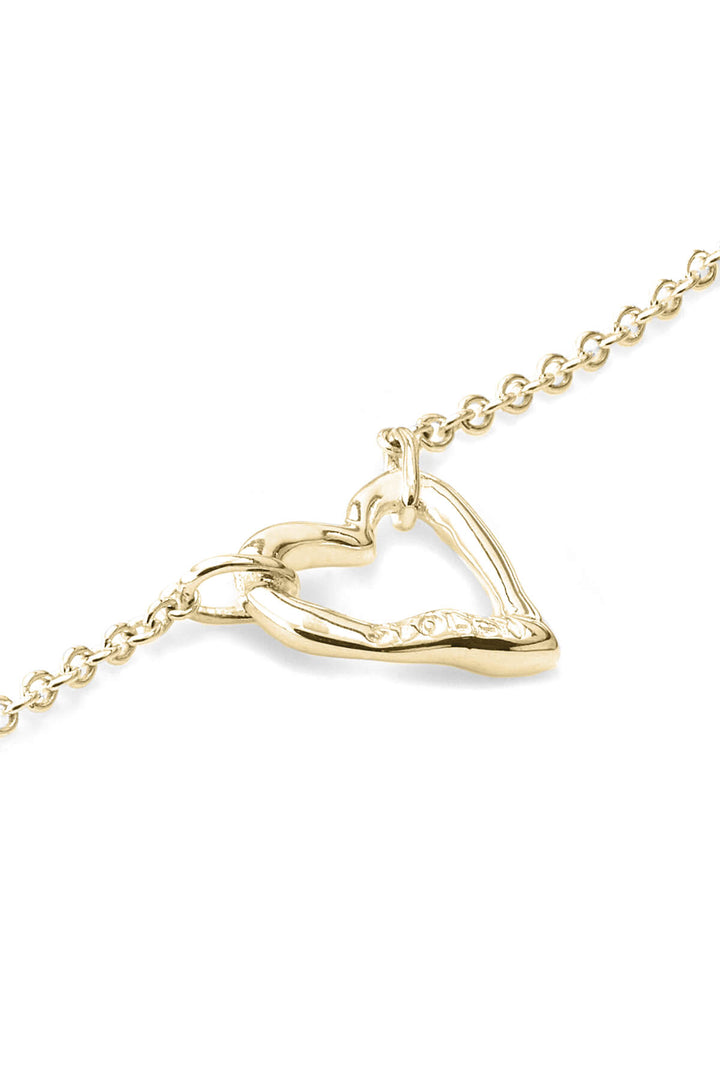 MINI MELTED HEART NECKLACE GOLD PLATED