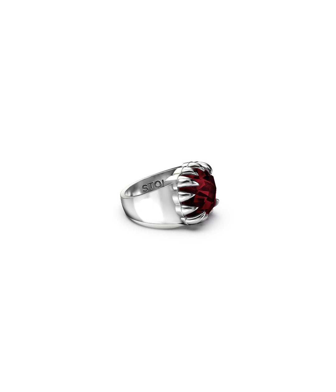 CLAW RING GARNET