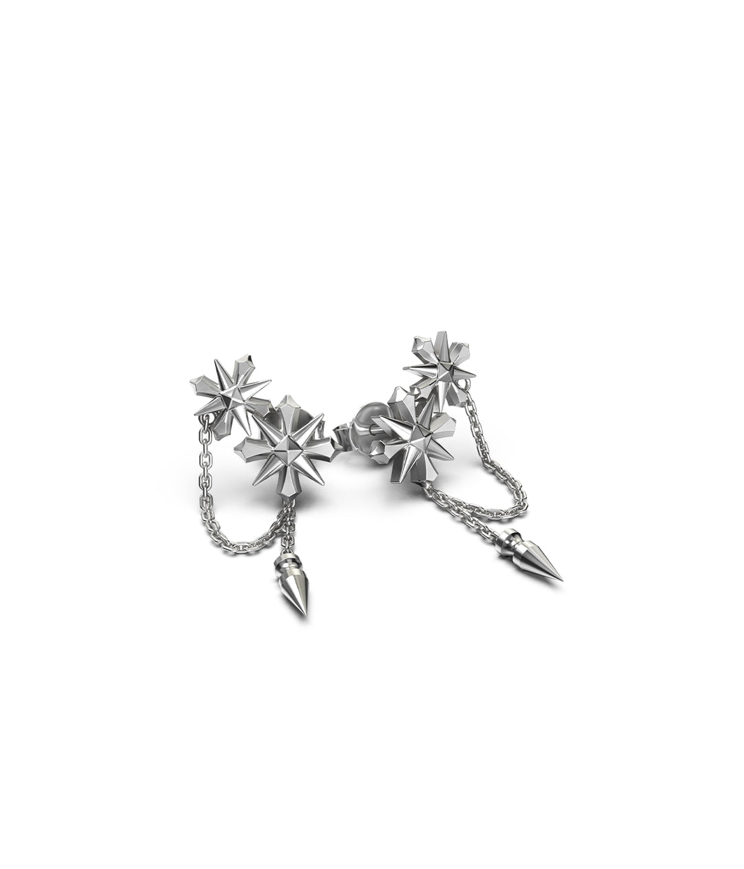MIDNIGHT CROSS DROP EARRINGS