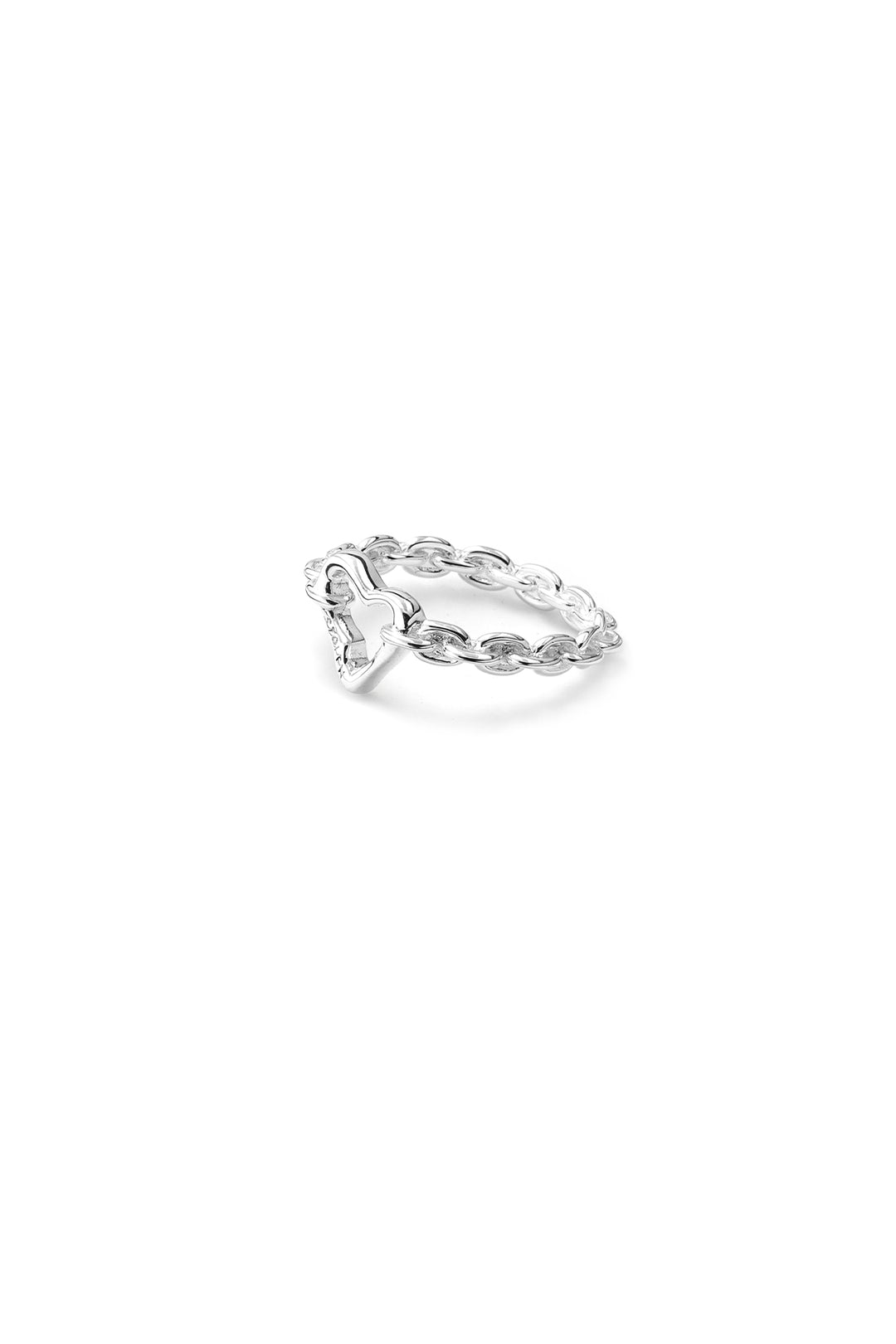 MELTED HEART CHAIN RING