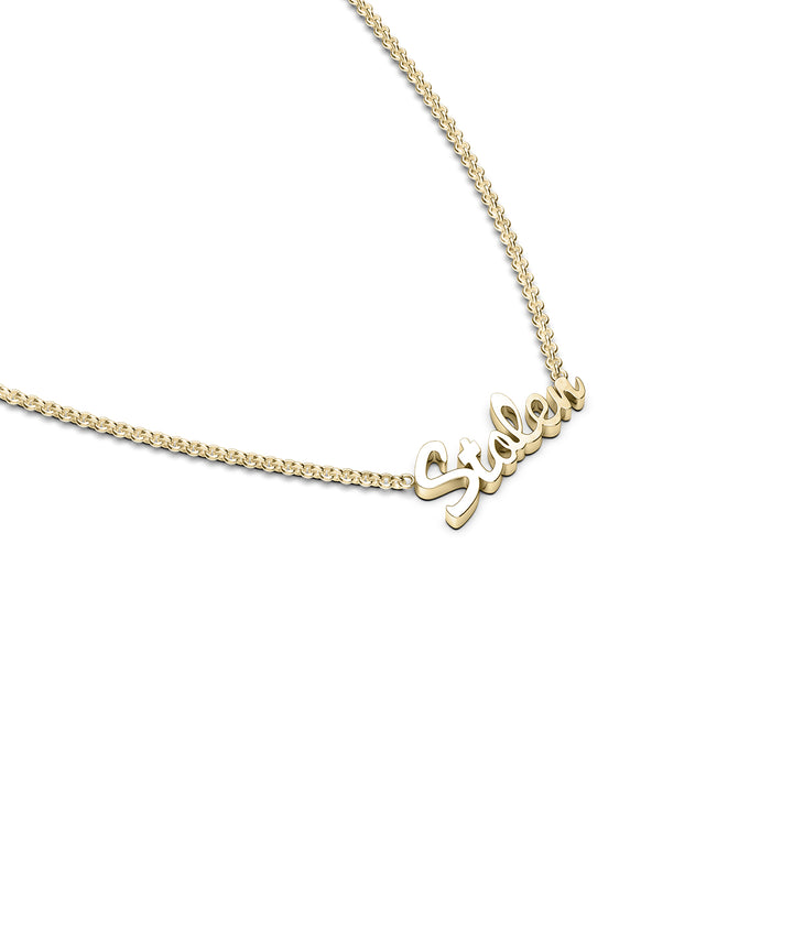 STOLEN SCRIPT NECKLACE - GOLD PLATED