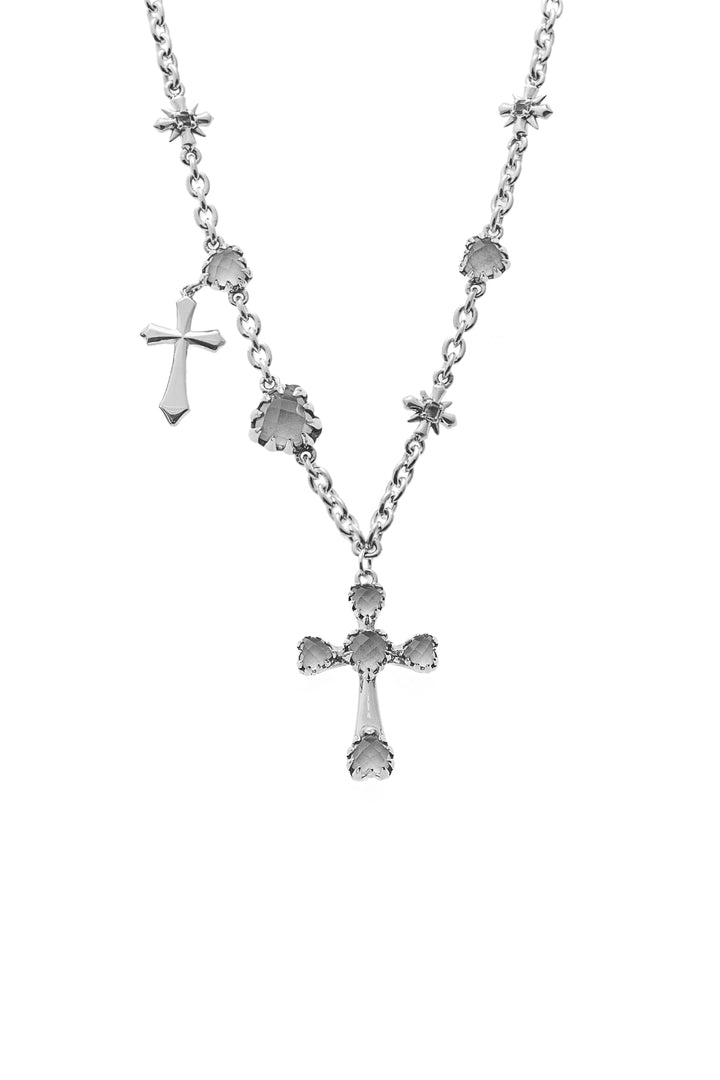 GOTHIC MULTI CROSS NECKLACE