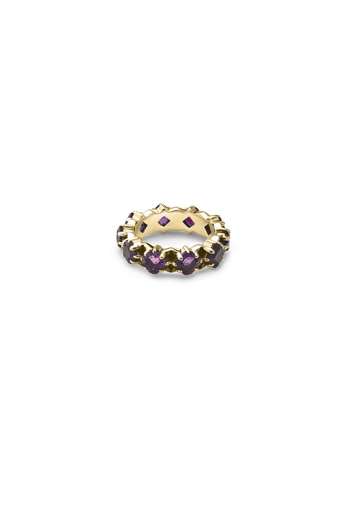 PUNK ROSE ETERNITY RING - GOLD PLATED