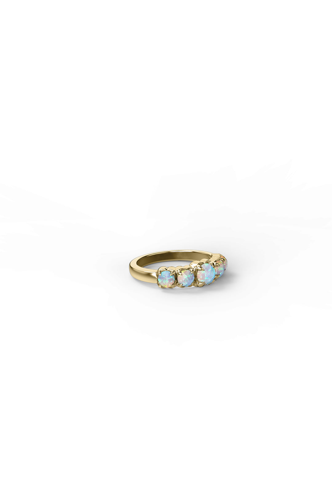 HALO CLUSTER RING BELLO OPAL - GOLD PLATED
