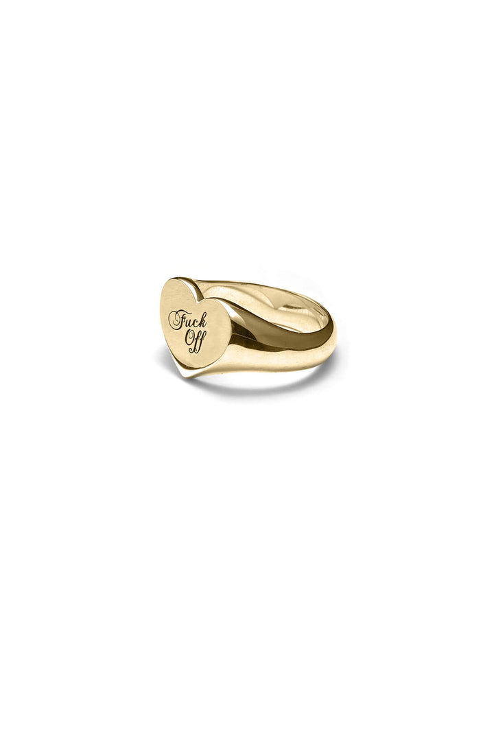 WARM WELCOME HEART RING GOLD PLATED