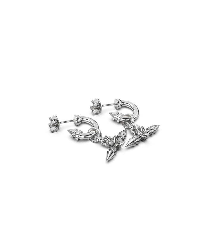 SPIKED FOB EARRINGS