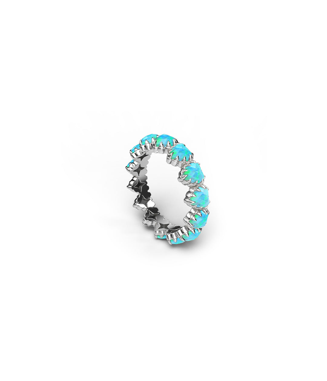 LOVE CLAW ETERNITY RING BELLO OPAL