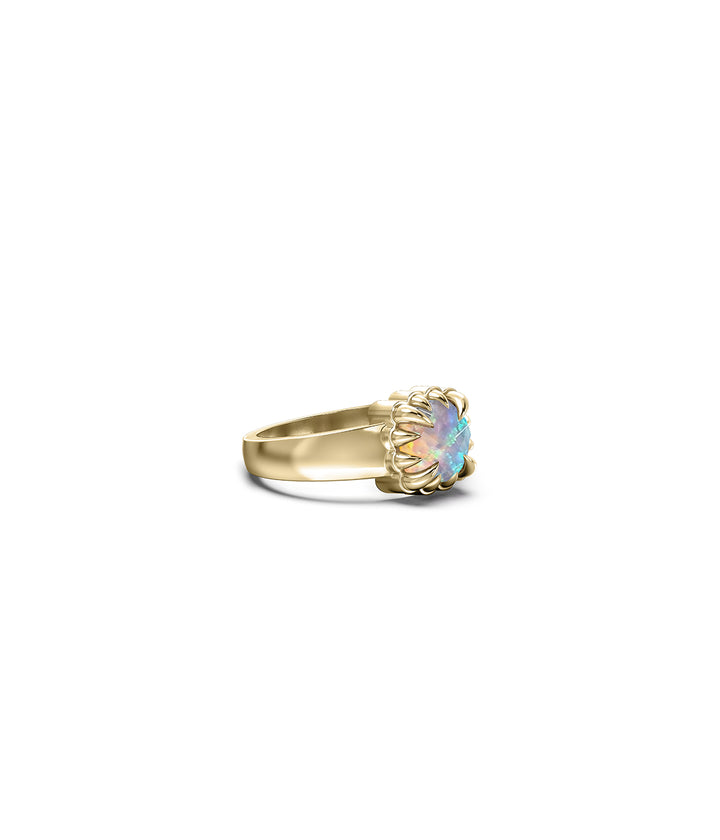BABY CLAW RING BELLO OPAL - GOLD VERMEIL