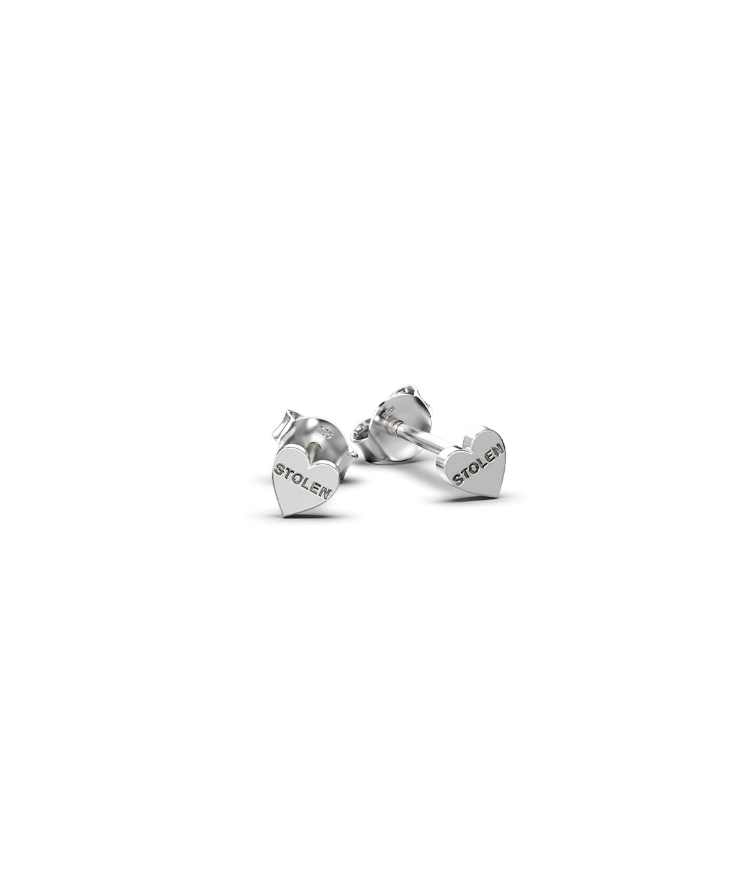 TINY STOLEN HEART EARRINGS