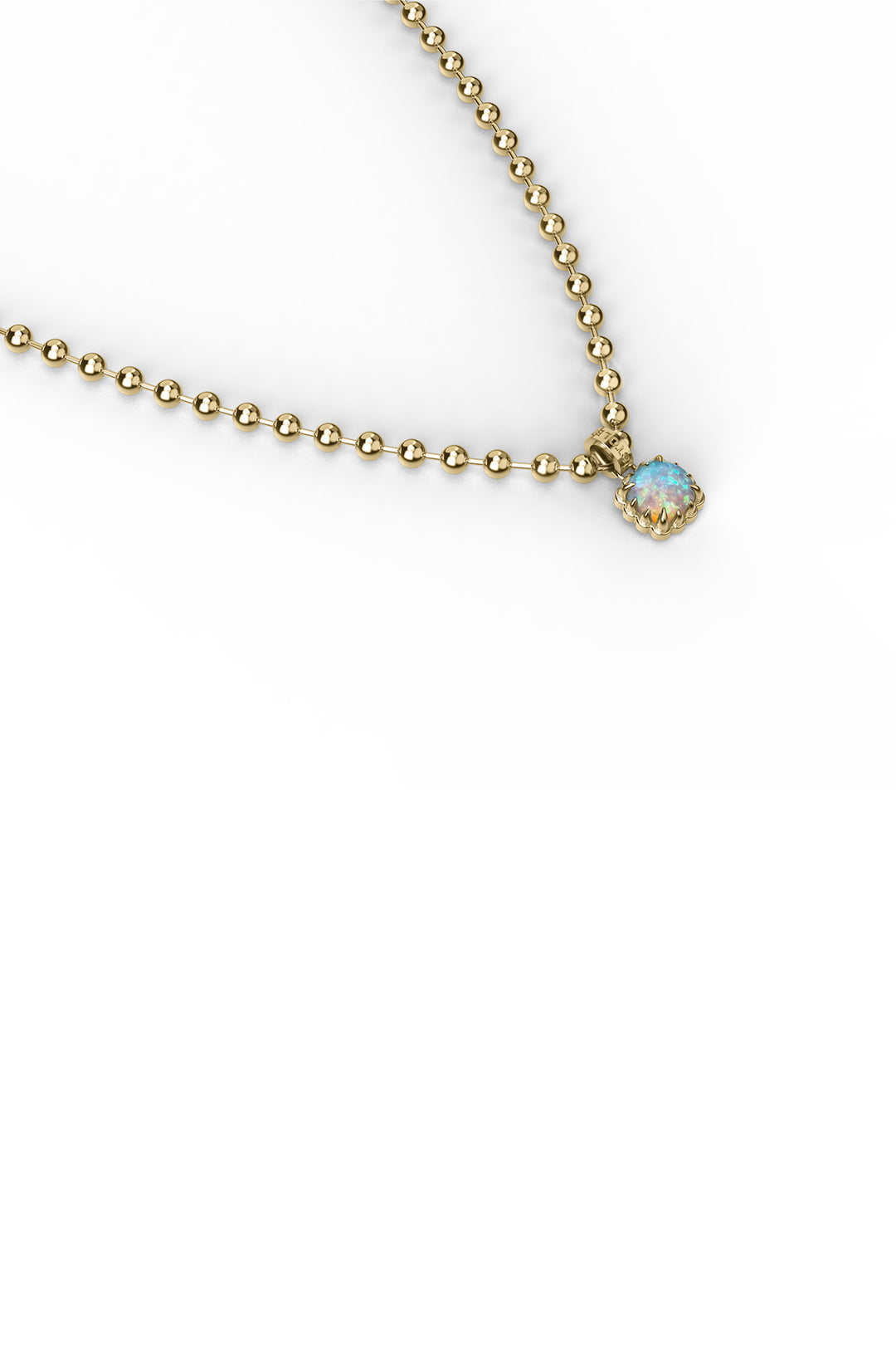 BABY CLAW NECKLACE BELLO OPAL - GOLD PLATED