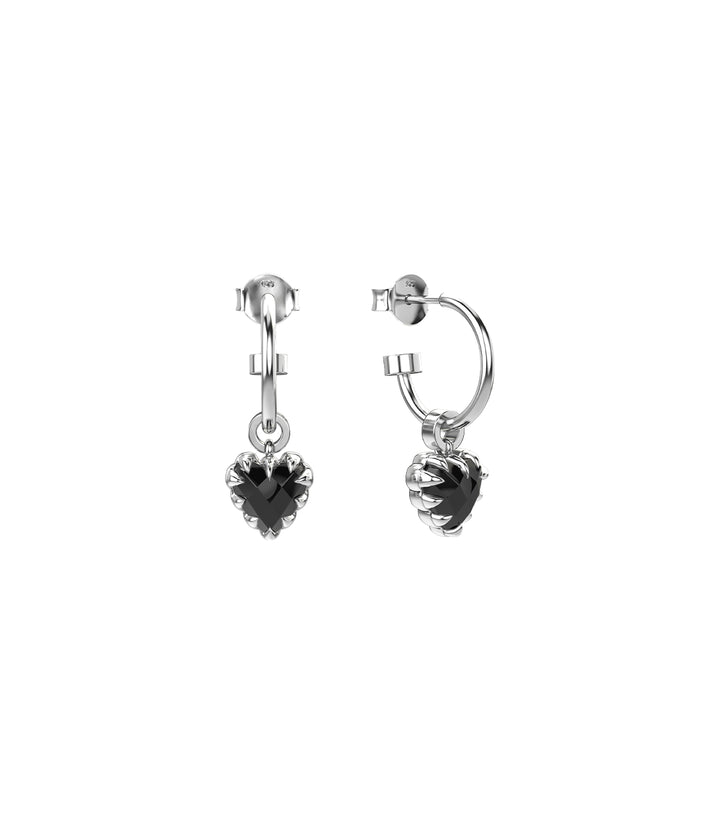 LOVE CLAW ANCHOR EARRING ONYX