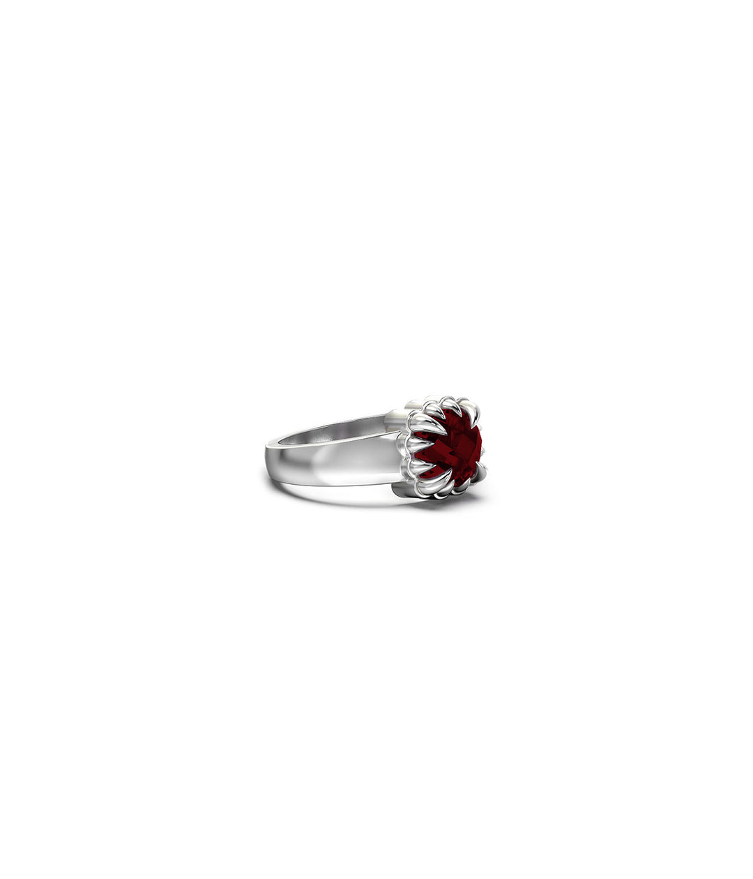 BABY CLAW RING GARNET