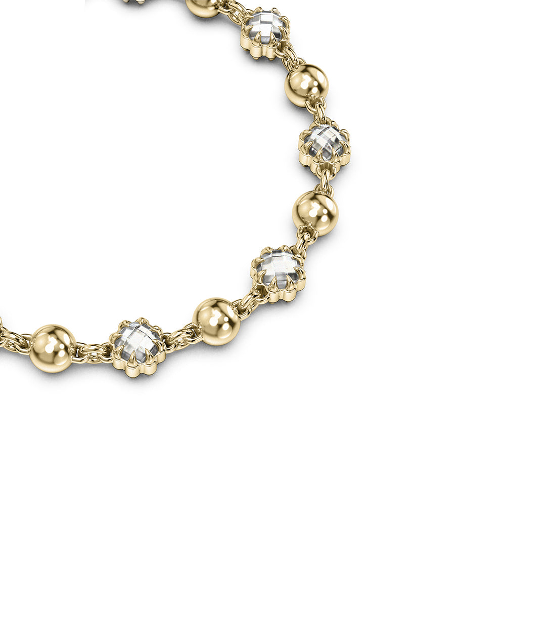 DARKNESS AND LIGHT BALL CHAIN BRACELET