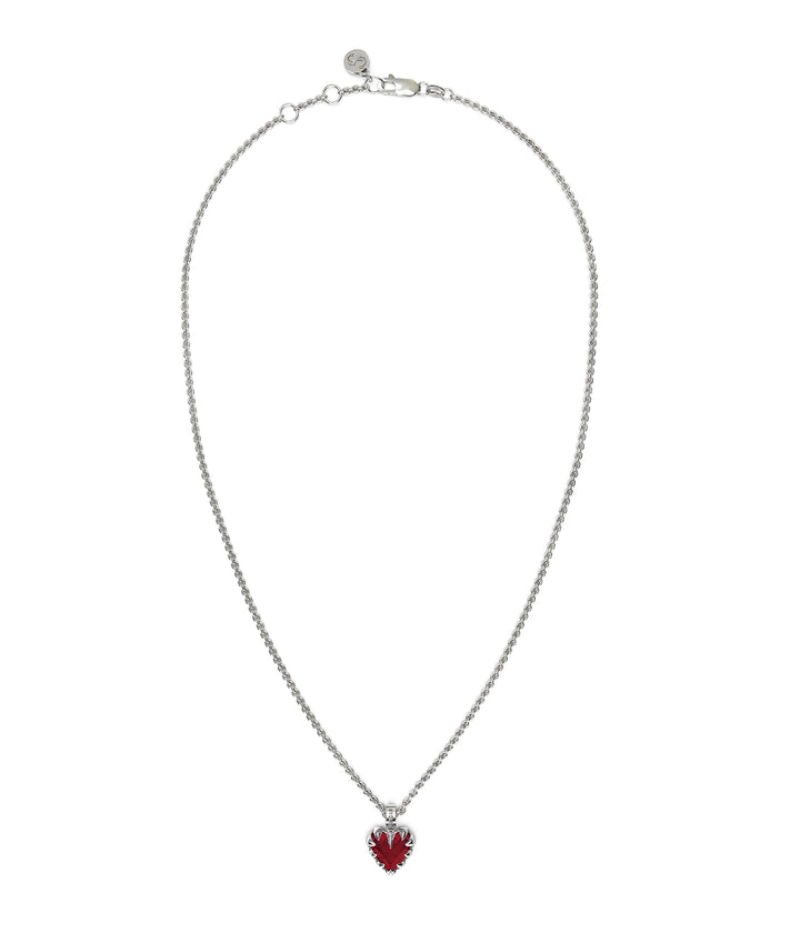 LOVE CLAW NECKLACE GARNET