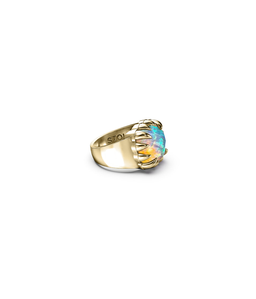 CLAW RING BELLO OPAL - GOLD VERMEIL