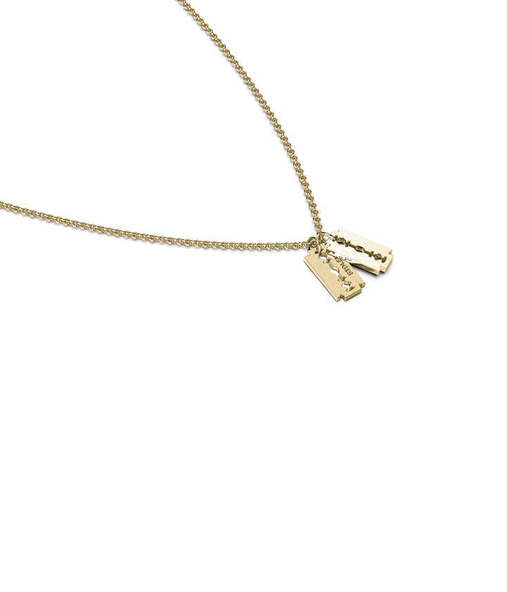 STOLEN RAZOR NECKLACE - GOLD PLATED