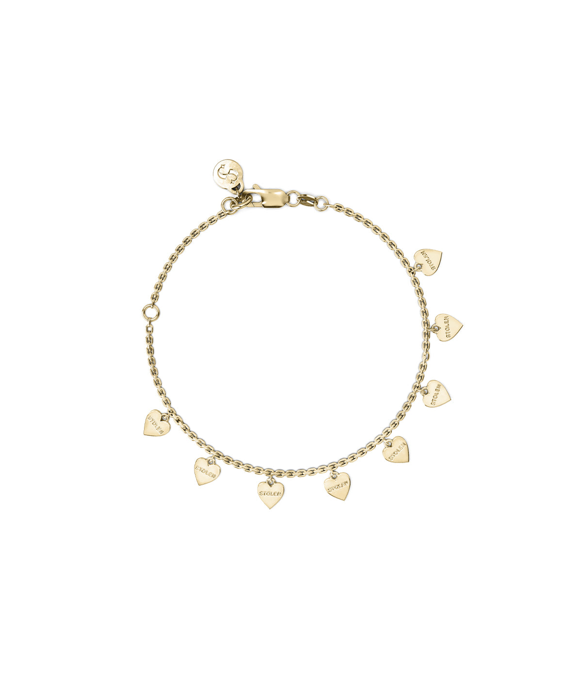 Stolen Girlfriends Club - Gold-Plated Stolen Heart Charm Bracelet