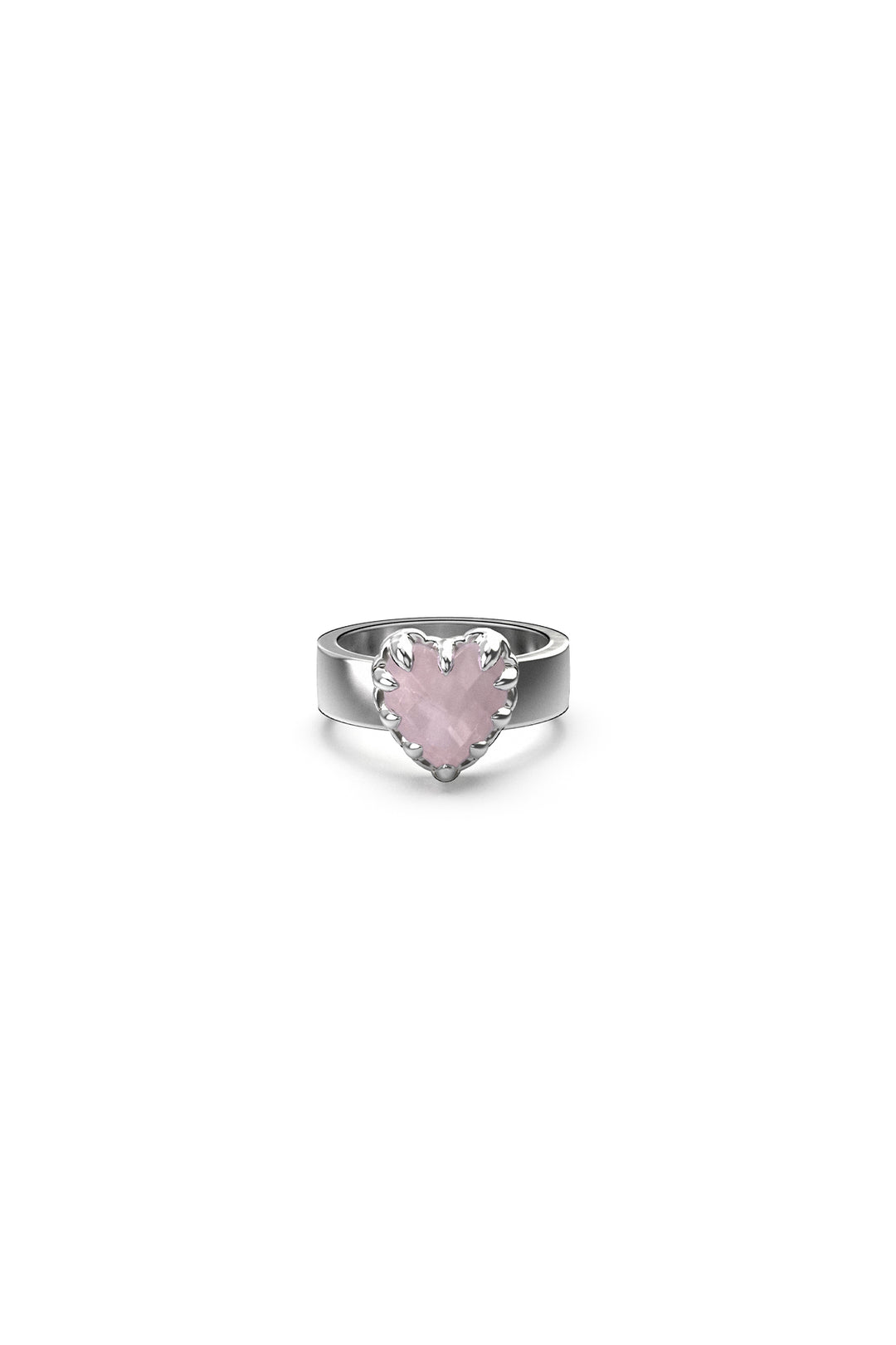 ORIGINAL SETTING - LOVE CLAW RING - ROSE QUARTZ