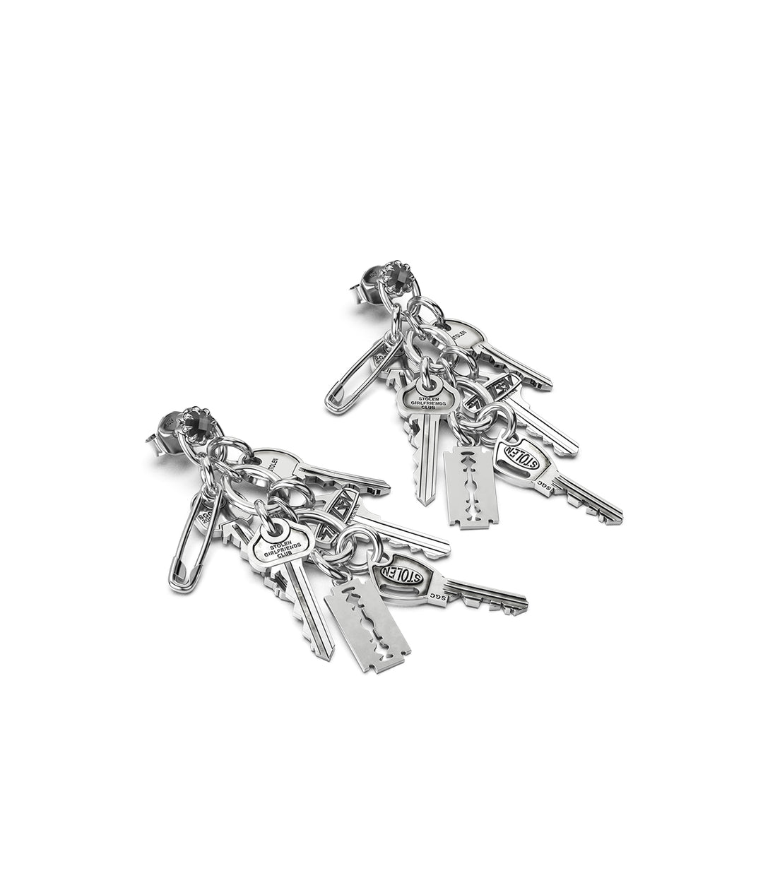 MULTI KEY CASCADE EARRINGS