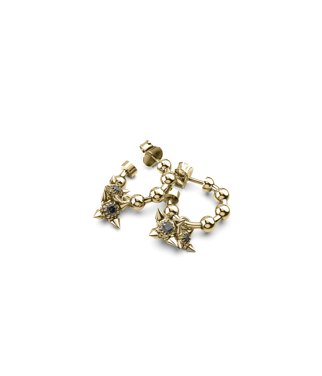 ORACLE STAR CLUSTER ANCHOR EARRINGS - GOLD PLATED