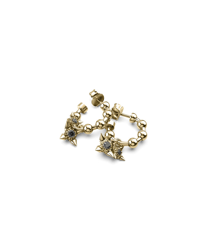 ORACLE STAR CLUSTER ANCHOR EARRINGS - GOLD PLATED