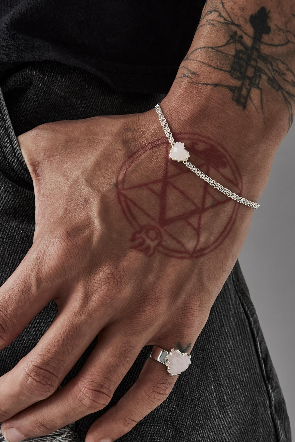 LOVE CLAW BRACELET ROSE QUARTZ – Stolen Girlfriends Club