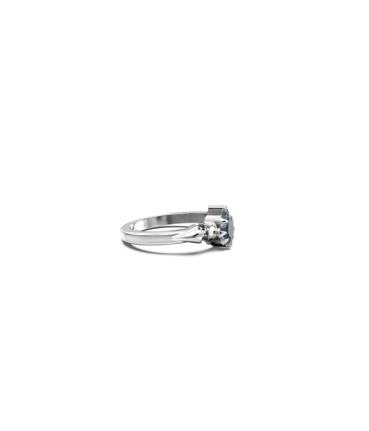 PRECIOUS PUNK DROPLET RING - SKY BLUE TOPAZ