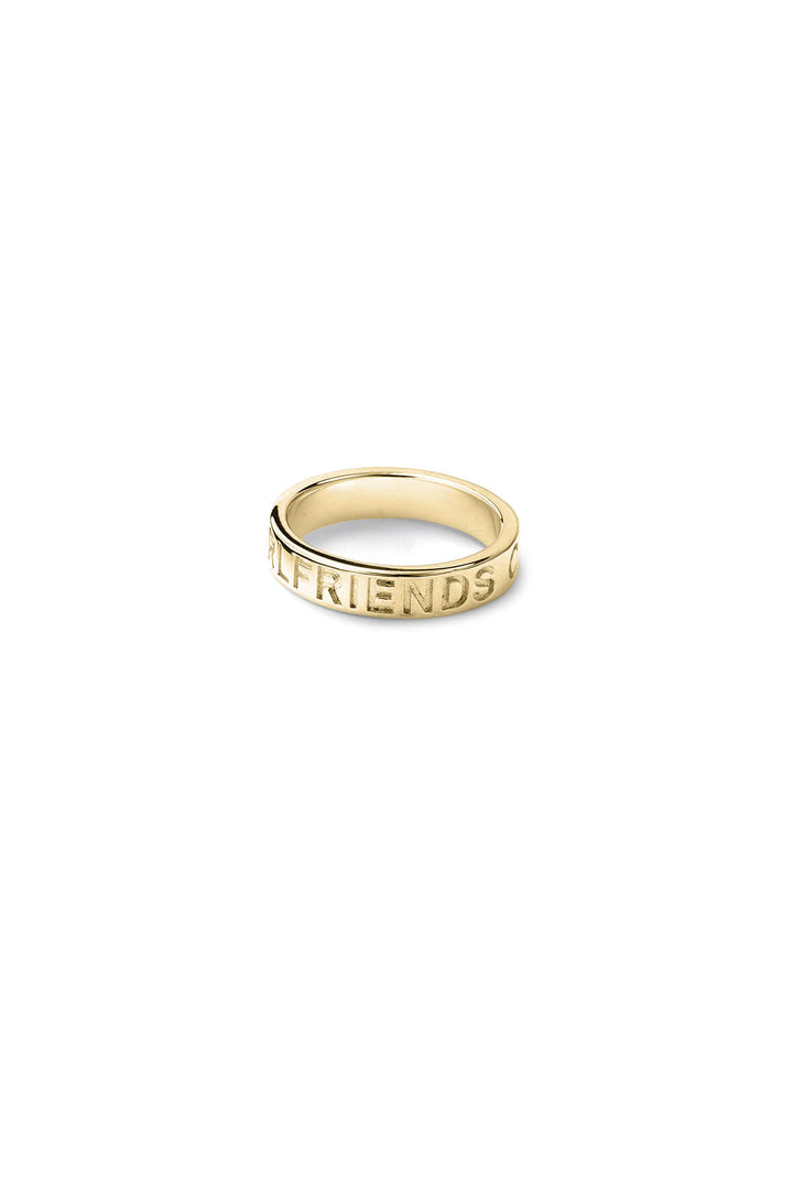 CLEAN LOGO RING GOLD PLATED