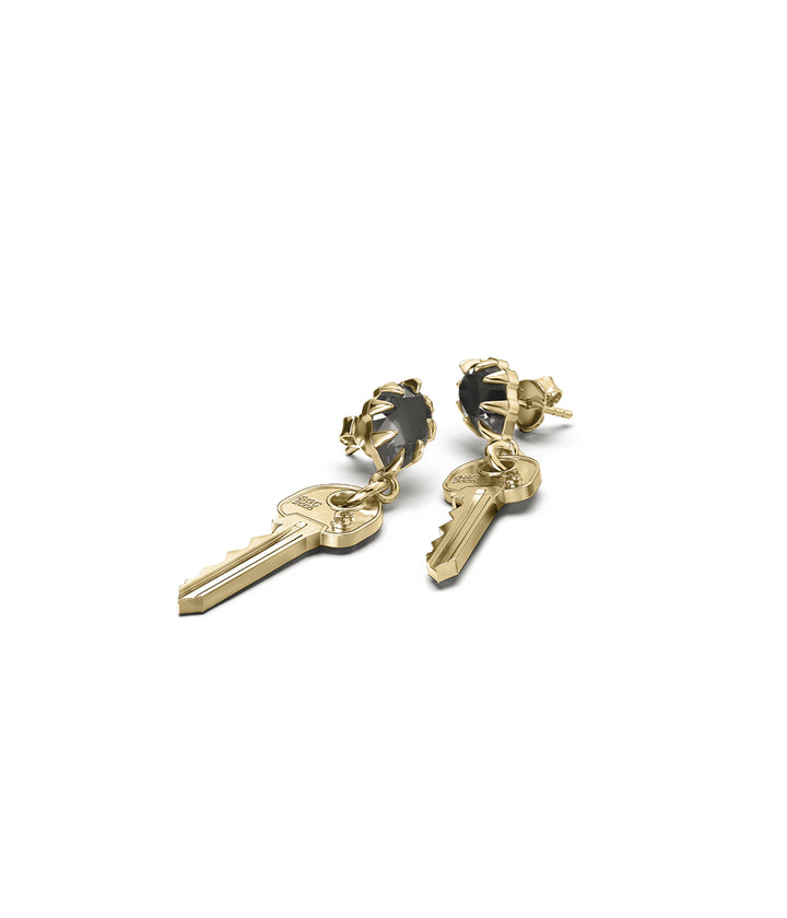 MASTER KEY DROP EARRINGS - GOLD PLATED