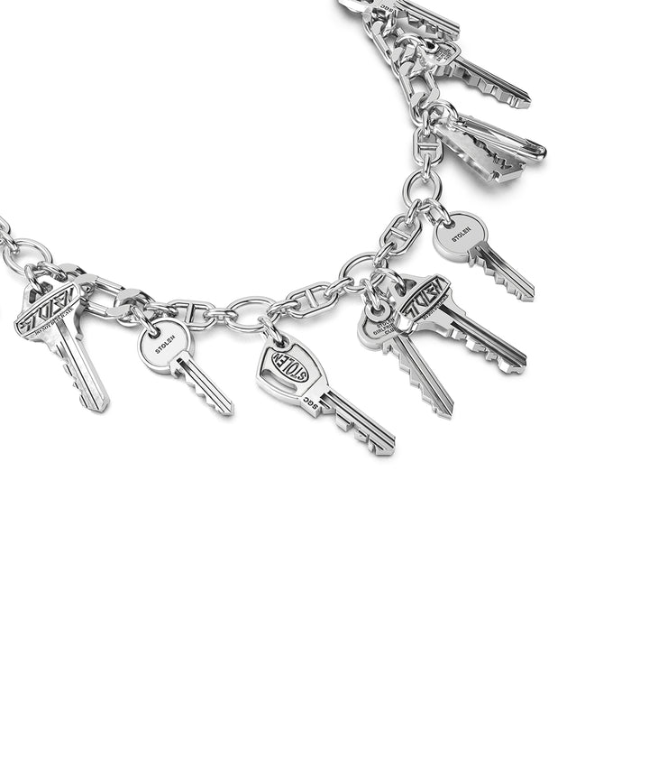 MULTI KEY CHARM NECKLACE