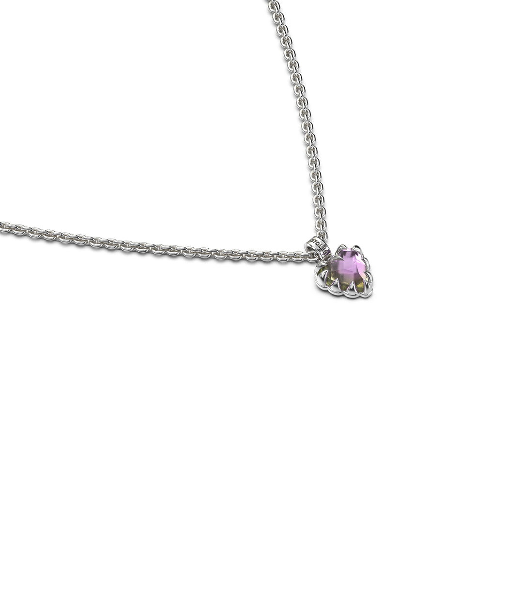 MINI LOVE CLAW NECKLACE MYSTIC QUARTZ