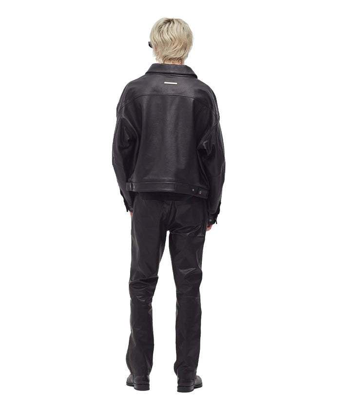 SABBATH LEATHER TRUCKER JACKET