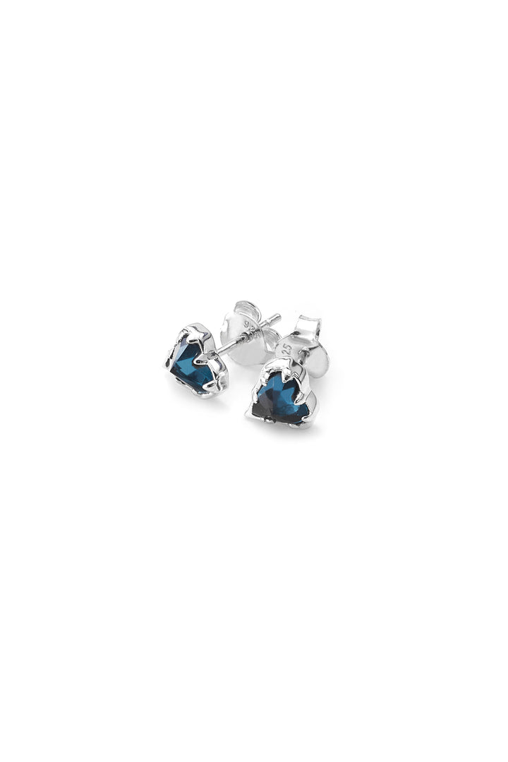 LIQUID HEART STUD EARRINGS