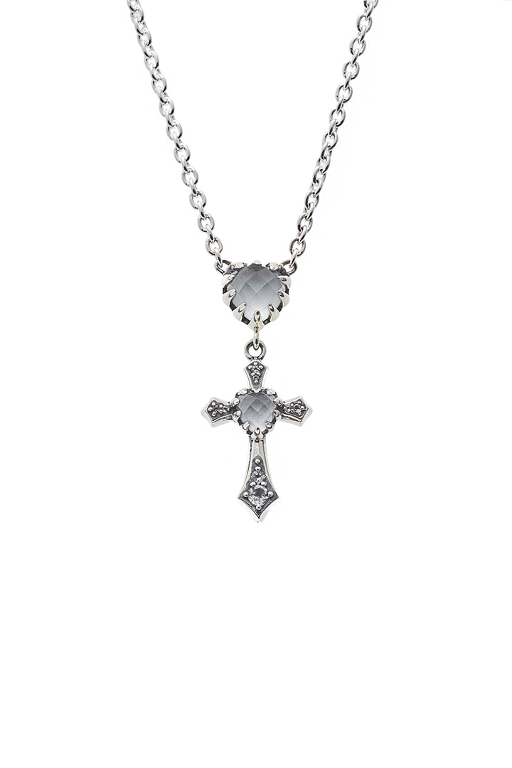 GOTHIC LOVE DROP PENDANT NECKLACE