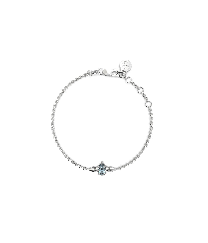 PRECIOUS PUNK DROPLET BRACELET - SKY BLUE TOPAZ
