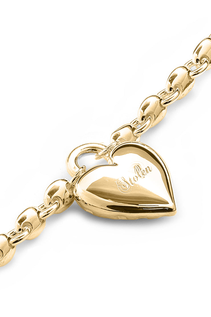 FULL HEART NECKLACE - GOLD PLATED
