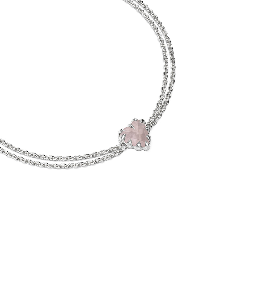 LOVE CLAW BRACELET ROSE QUARTZ