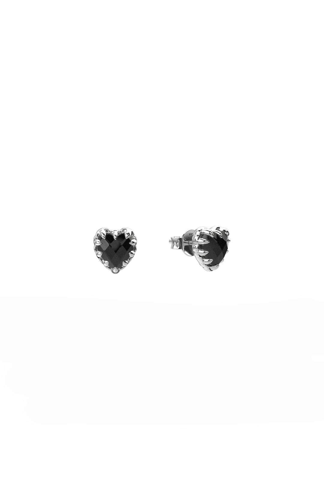 ORIGINAL SETTING - LOVE CLAW STUD EARRINGS - ONYX