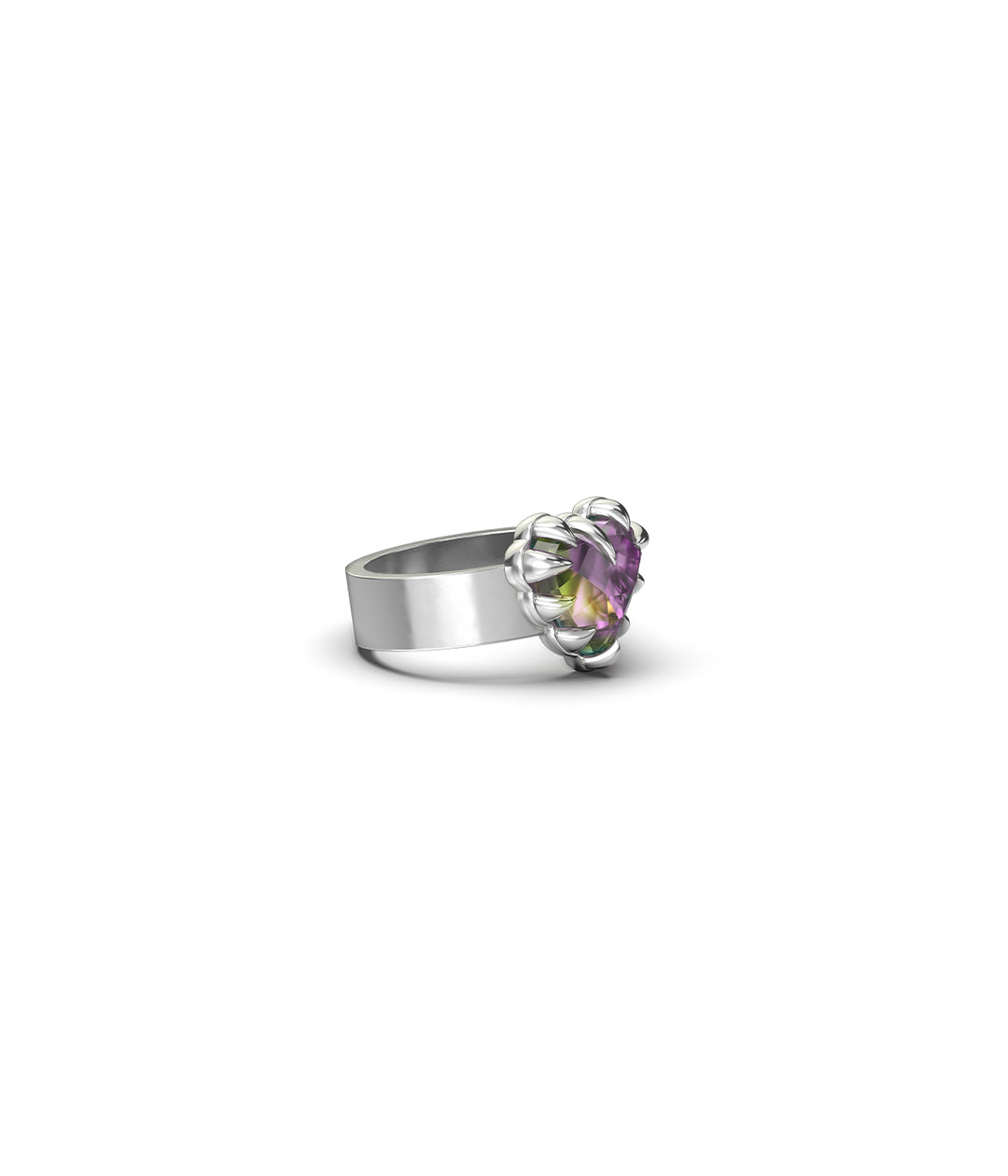 LOVE CLAW RING MYSTIC QUARTZ
