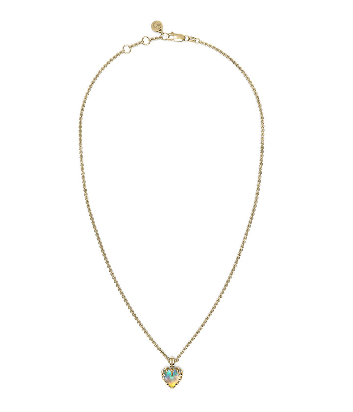 LOVE CLAW NECKLACE BELLO OPAL - GOLD PLATED