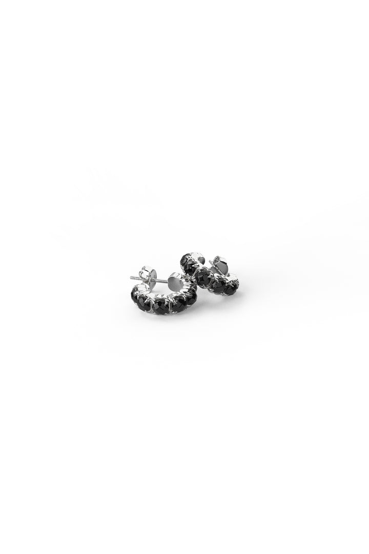 HALO CLUSTER EARRING ONYX