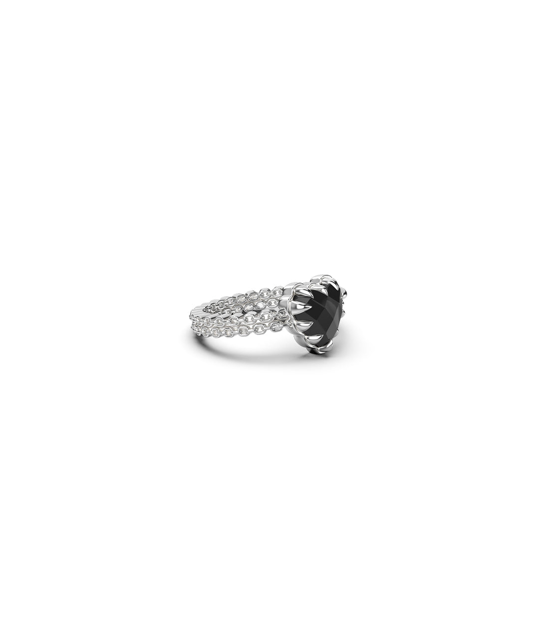 MINI LOVE CLAW RING ONYX